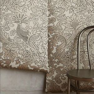 Cole Son Bird tan gold taupe (mauve) Wallpaper